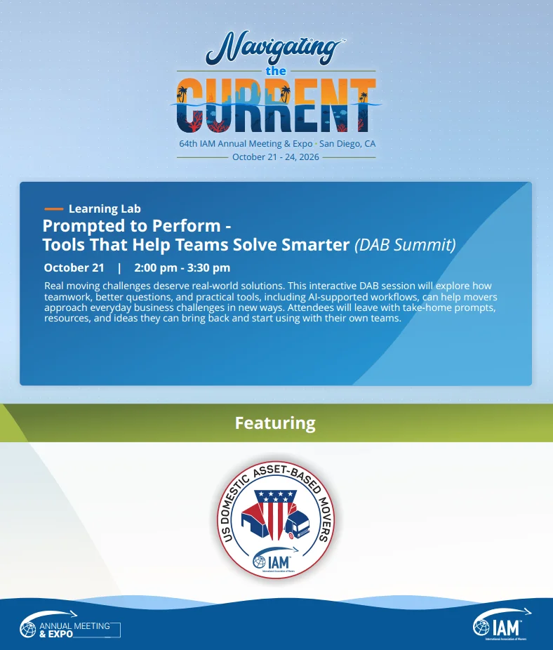DAB sessions and Mover Summit at the IAM Annual Meeting